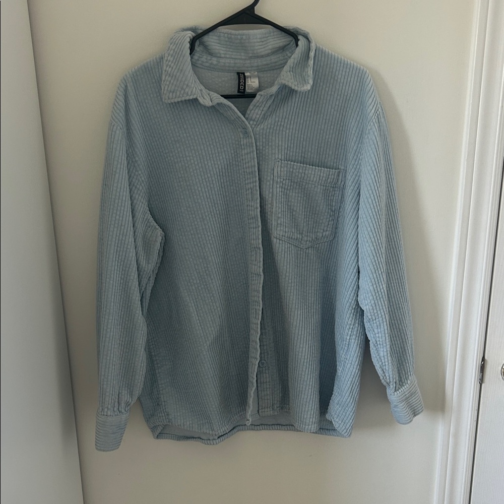 H&M Light Blue Corduroy Jacket